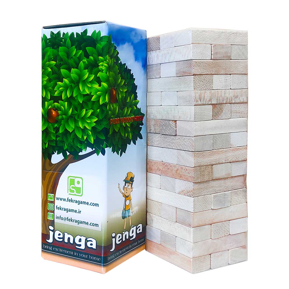 بازی ایرانی خانوادگی جنگا (نسخه فکرا) – Jenga