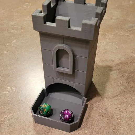 🏰 برج تاس دست‌ساز Dice Tower طرح قلعه...