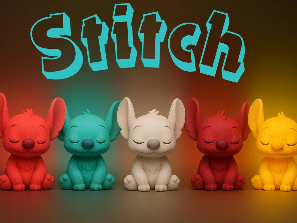 🧸 فیگور استیچ (Stitch) | چاپ سه‌بعدی +PLA