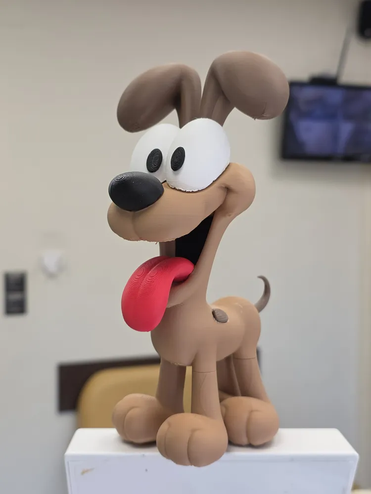 🐶 فیگور اودی (Odie) | چاپ سه‌بعدی رنگ‌شده...