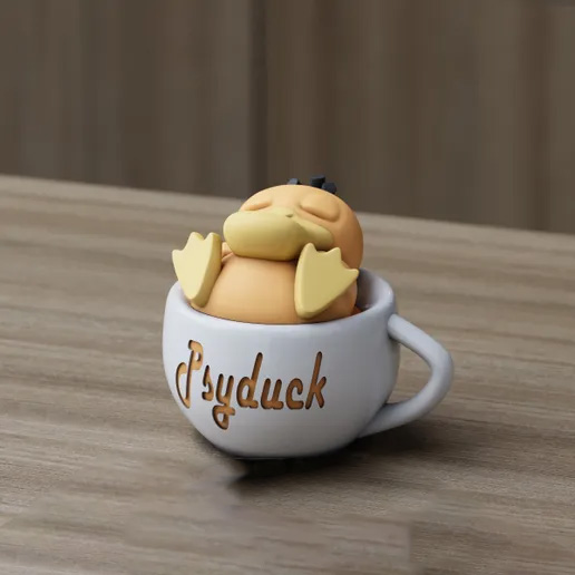 🦆 فیگور سایداک در فنجان | Psyduck Cup...
