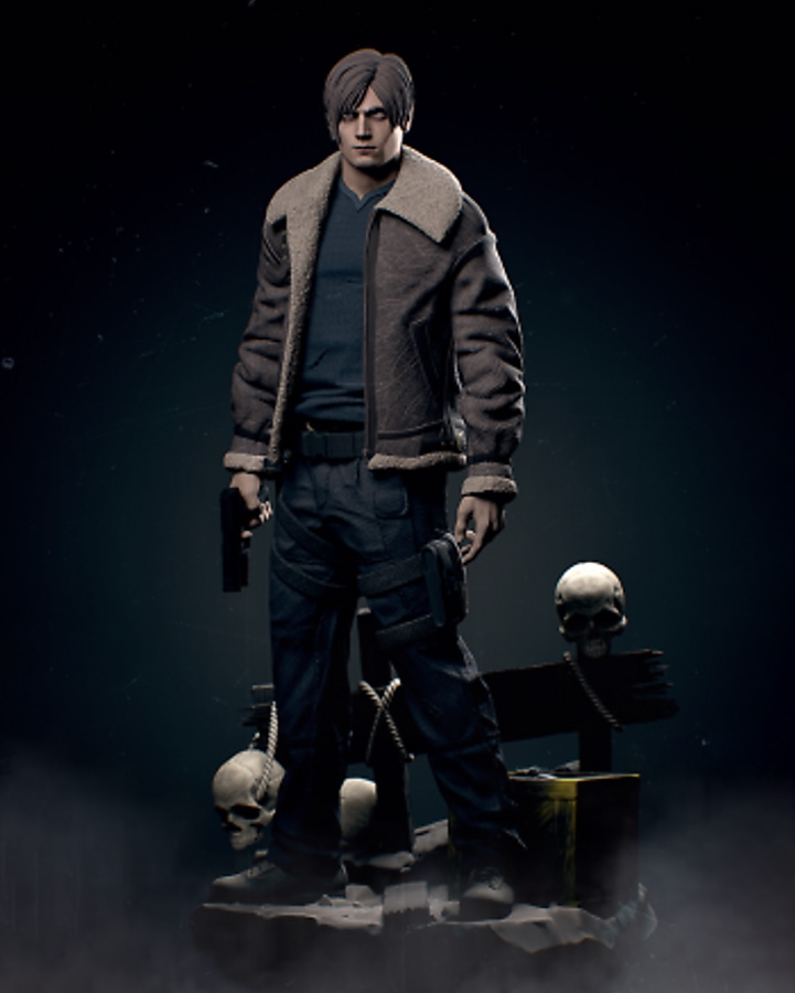 🔫 فیگور لیون کندی (Leon S. Kennedy) | Resident Evil 4 Remake | ارتفاع ۲۲ سانتی‌متر | +PLA
