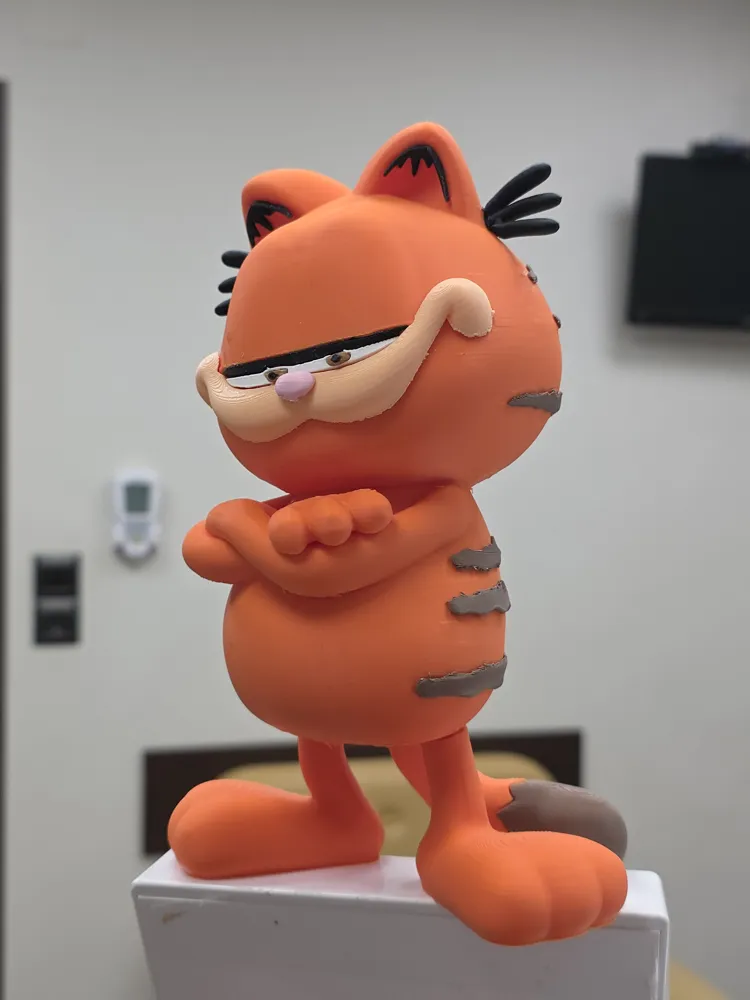 🐱 فیگور گارفیلد (Garfield) | چاپ سه‌بعدی رنگ‌شده...