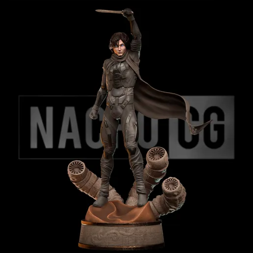 ⚔️ فیگور پل آتریدیز (Paul Atreides) | Dune | ارتفاع ۳۶ سانتی‌متر | +PLA