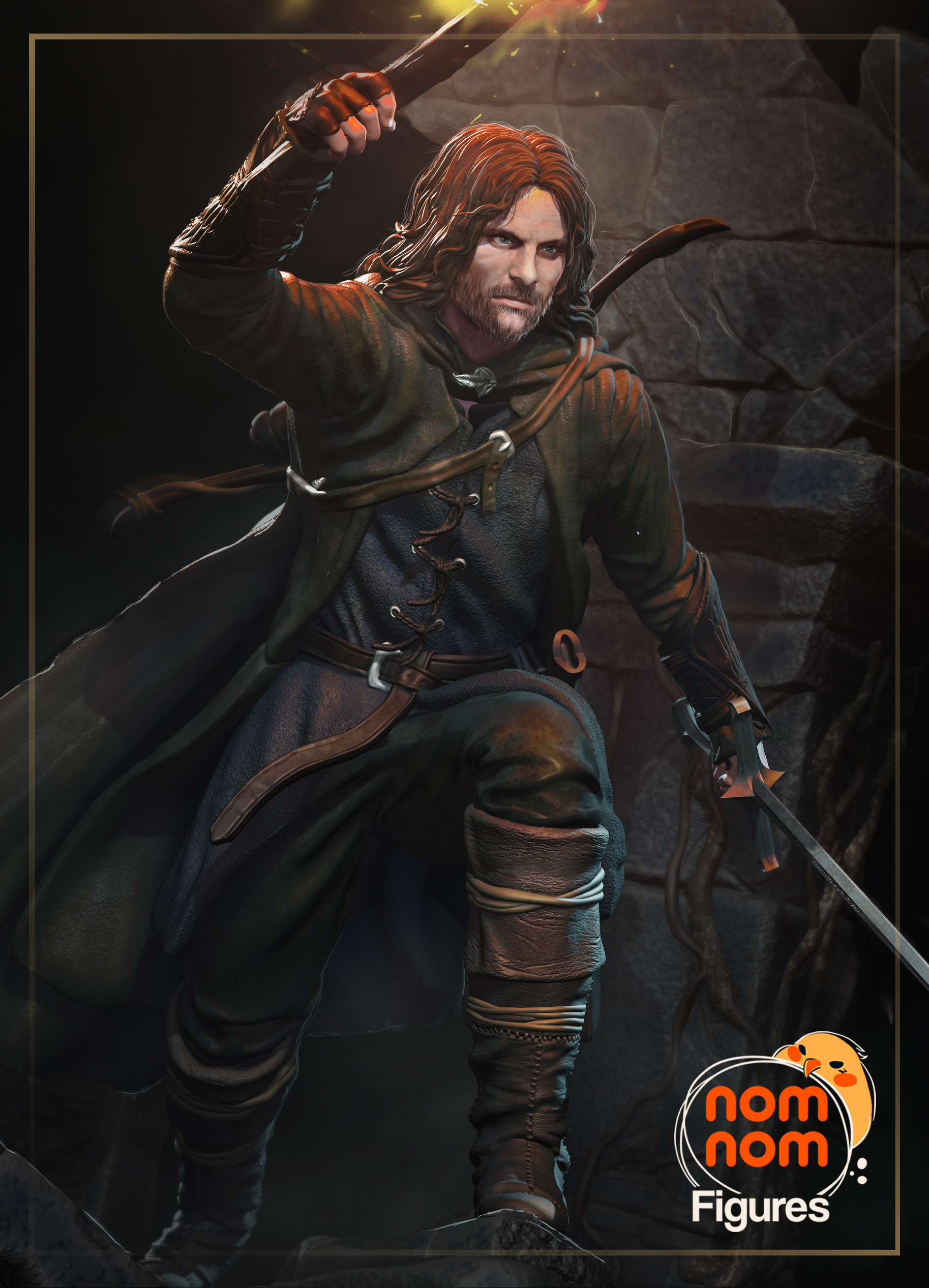 ⚔️ فیگور آراگورن – ارتفاع ۲۶ سانتی‌متر |...