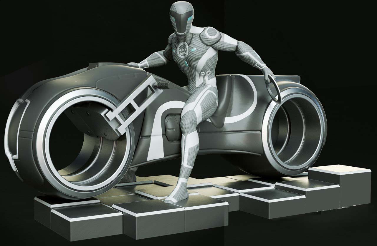 🌀 فیگور ترون با موتور سیکلت (Tron Legacy)...