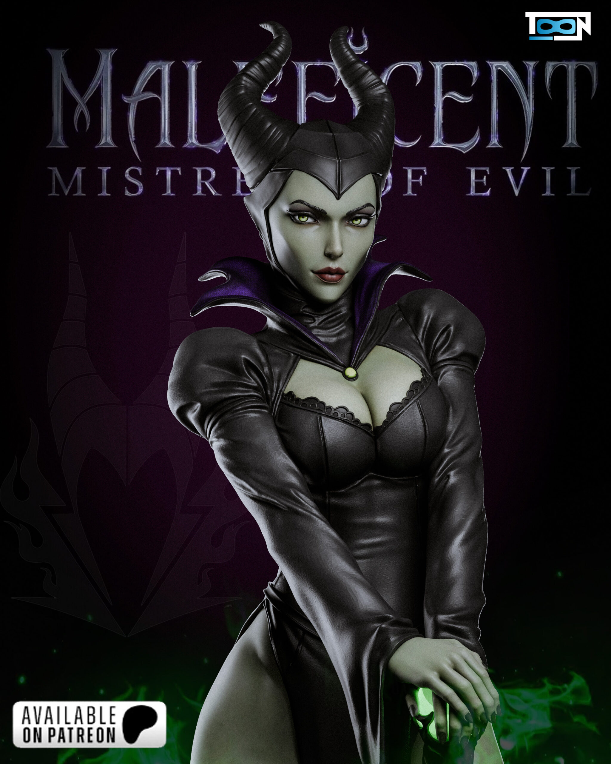 🖤 فیگور دست‌ساز Maleficent | جنس PLA+ |...