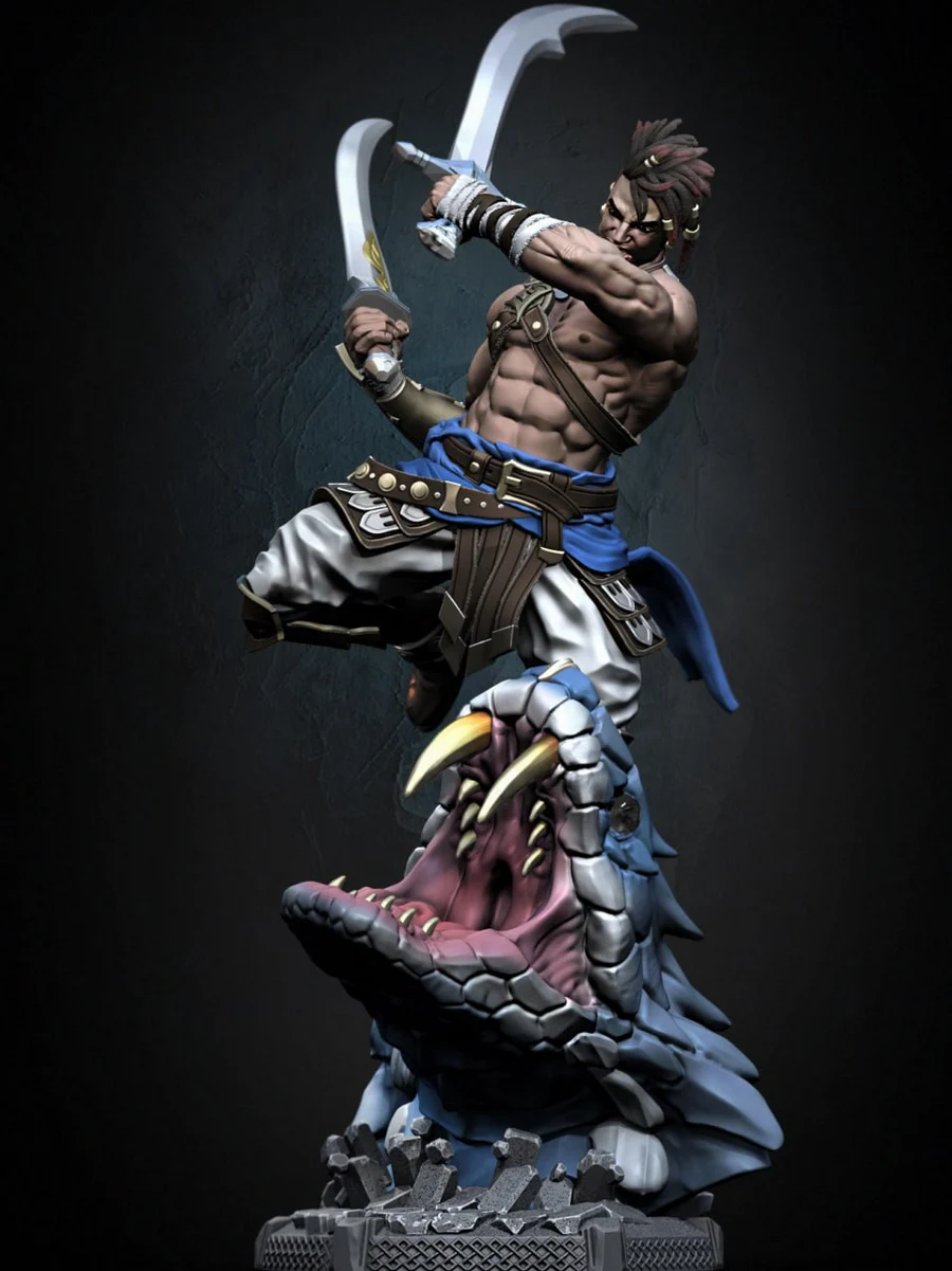 🐍⚔️ فیگور شاهزاده ایرانی | Prince of Persia | جنس PLA+ | ارتفاع ۴۰ سانتی‌متر