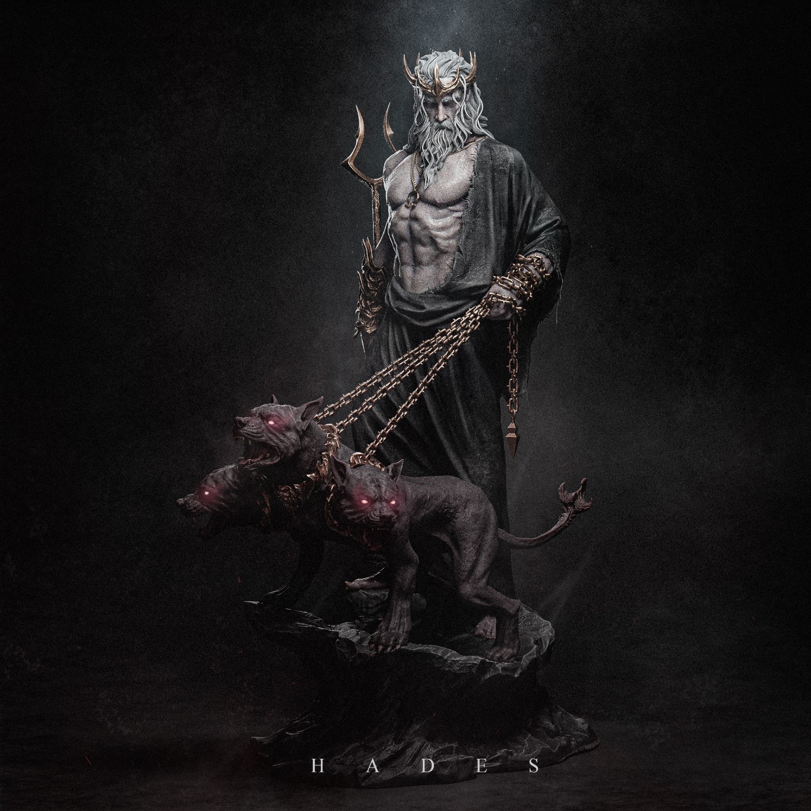 💀 فیگور الهه هادس (Hades) – ارتفاع ۲۸ سانتی‌متر | جنس PLA+
