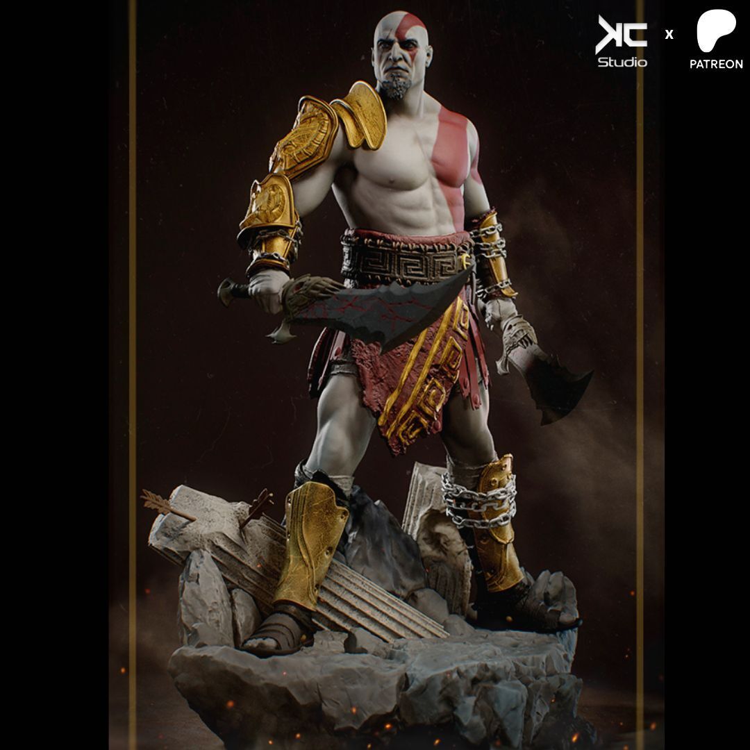 ⚔️ فیگور کریتوس (Kratos) – ارتفاع 30 سانتی‌متر | جنس PLA+