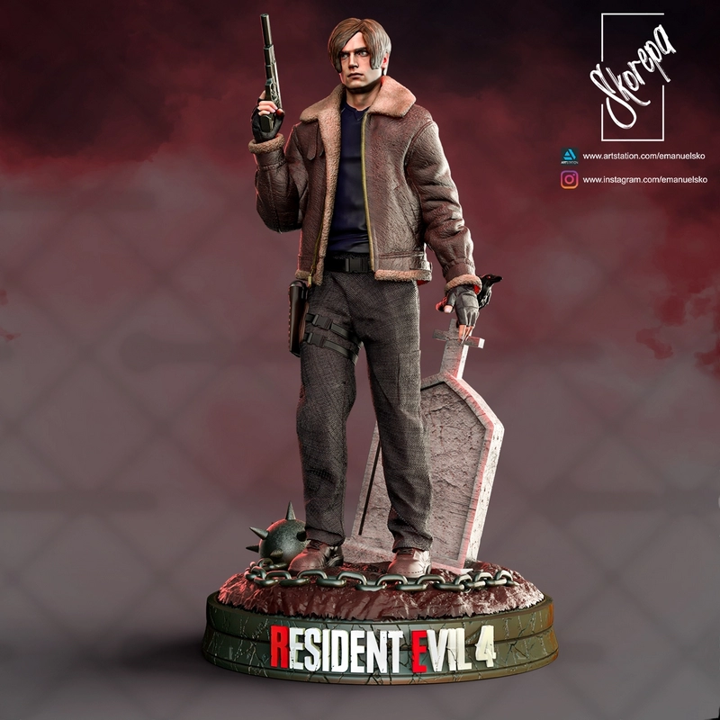 🧟‍♂️ فیگور لیون اسکات کندی Resident Evil 4...