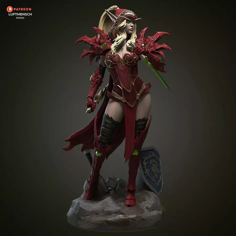🗡️ فیگور ۵۰ سانتی‌متری والیرا سنگوینار – Valeera...