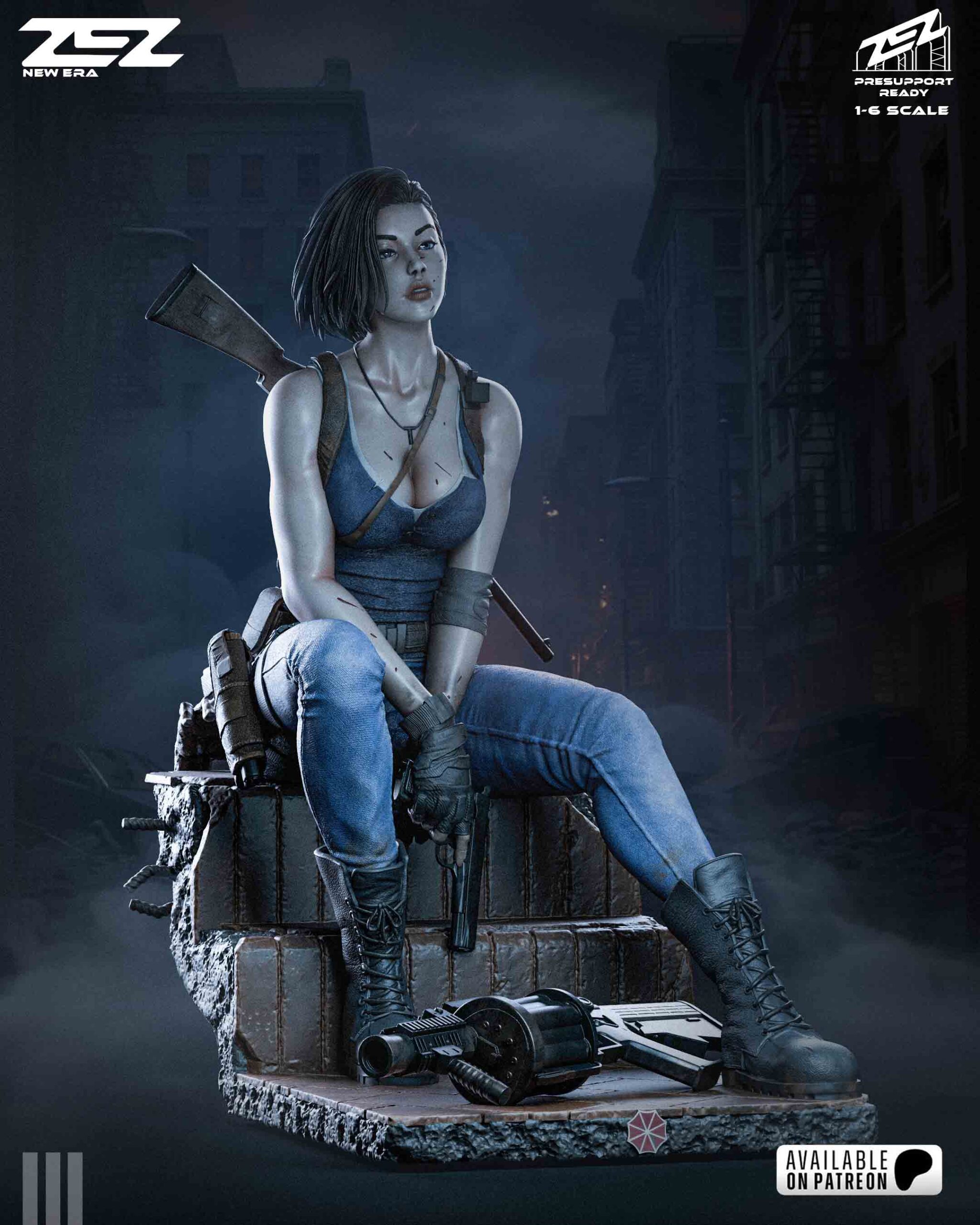 🔫🧟‍♀️ فیگور جیل ولنتاین (Jill Valentine) – ارتفاع...