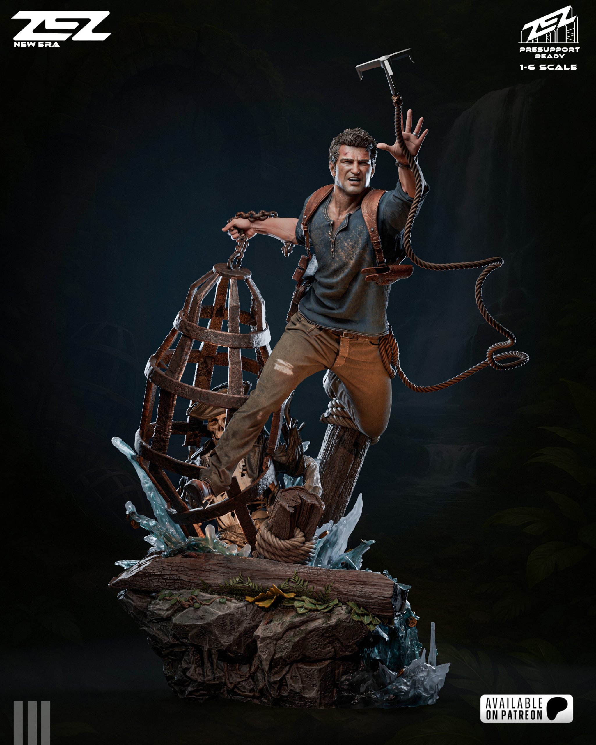 🧭🔥 فیگور ناتان دریک (Nathan Drake) – ارتفاع...