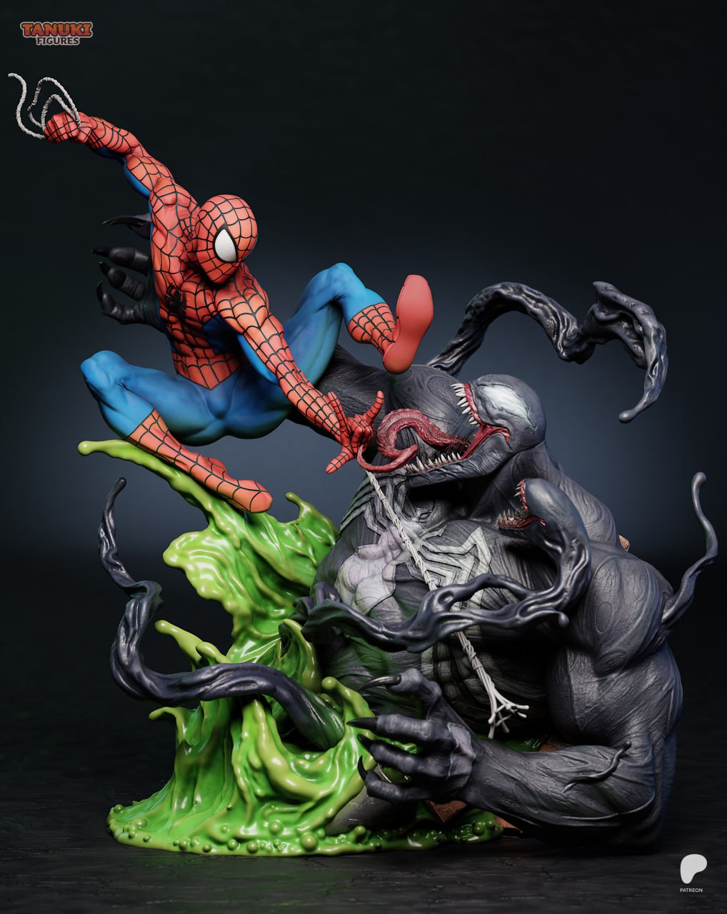 🕷️🔴 فیگور اسپایدرمن علیه ونوم (Spiderman vs Venom)...