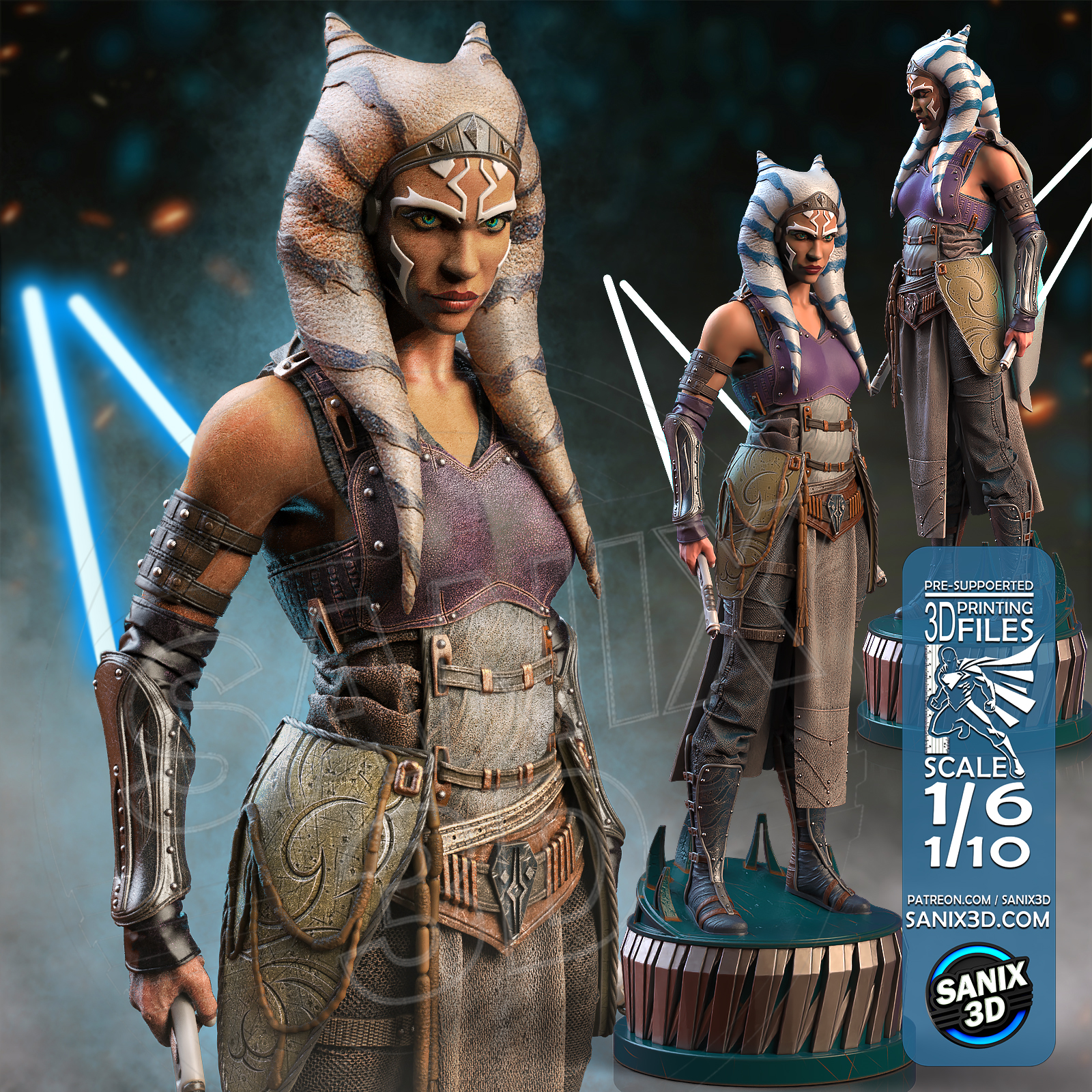 ⚔️🌌 فیگور آشوکا تانو (Ahsoka Tano) – ارتفاع...