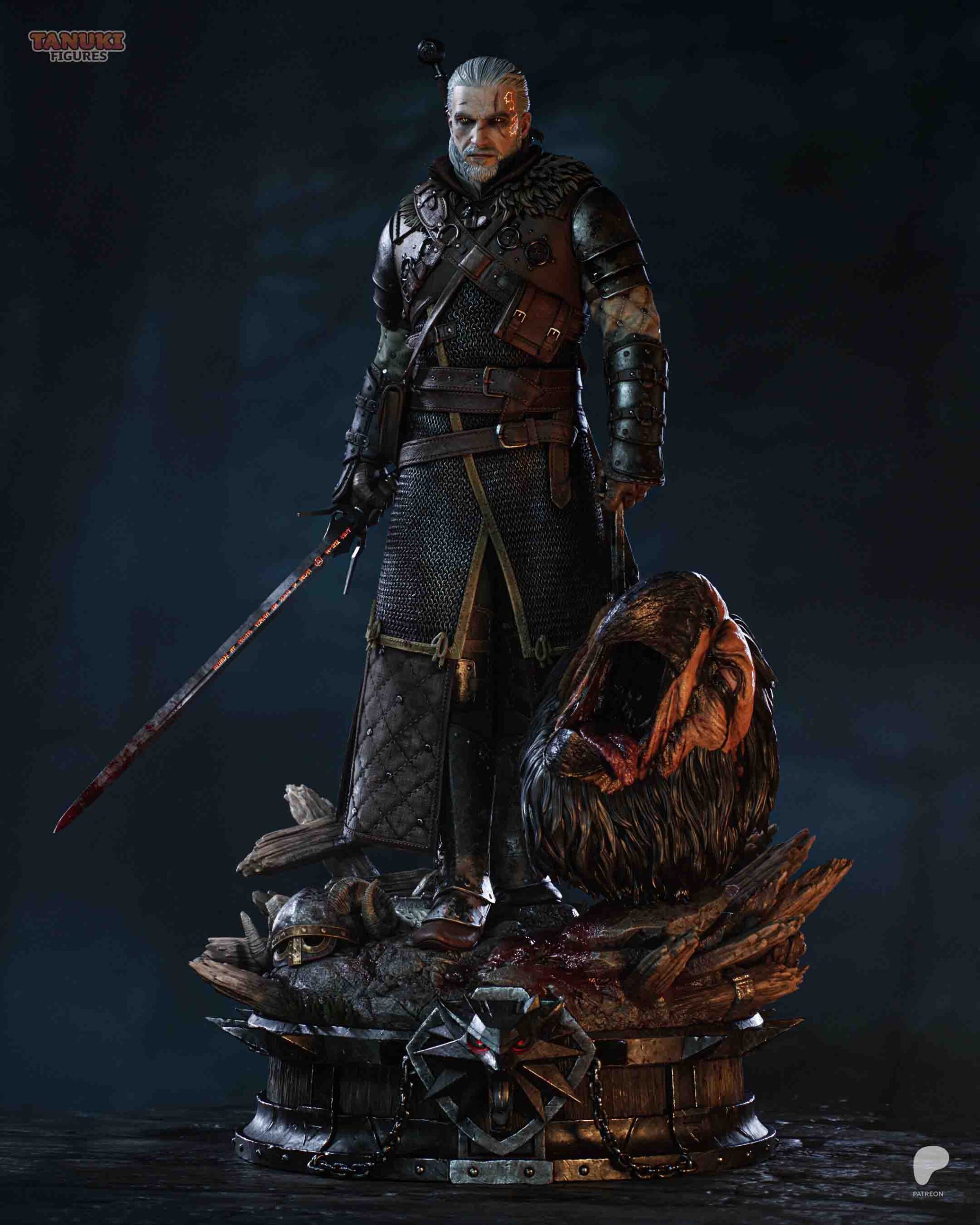 ⚔️🐺 فیگور ویچر ۳ گرالت ریویـا (The Witcher...