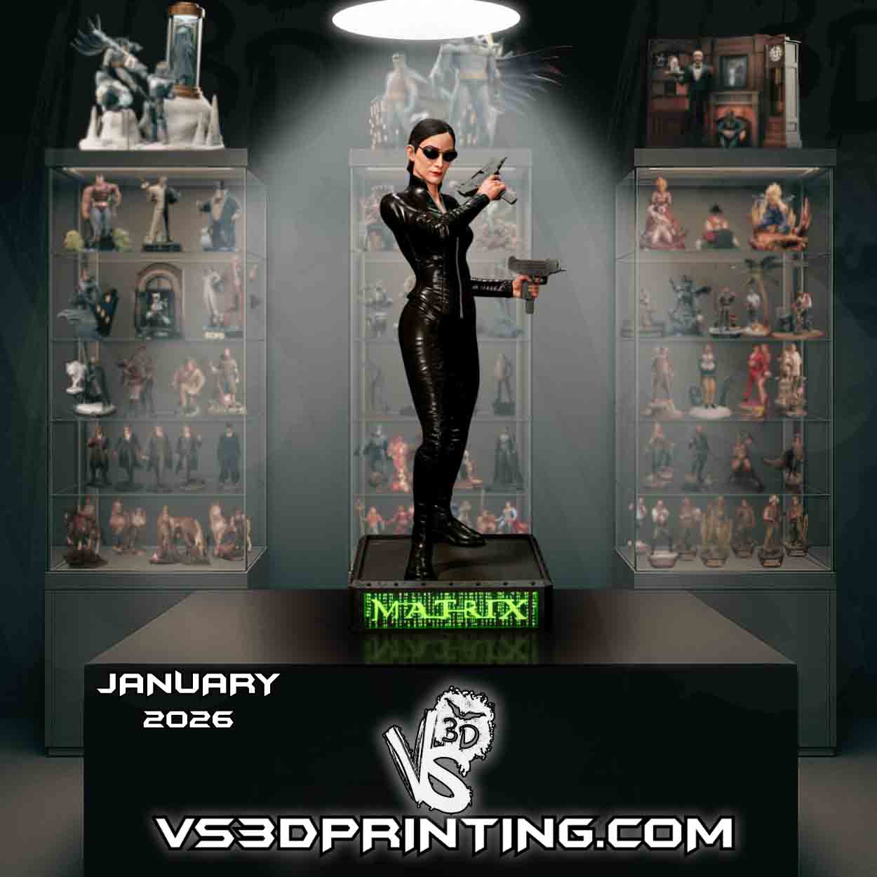 🕶️🖤 فیگور ترینیتی ماتریکس (Trinity – The Matrix)...