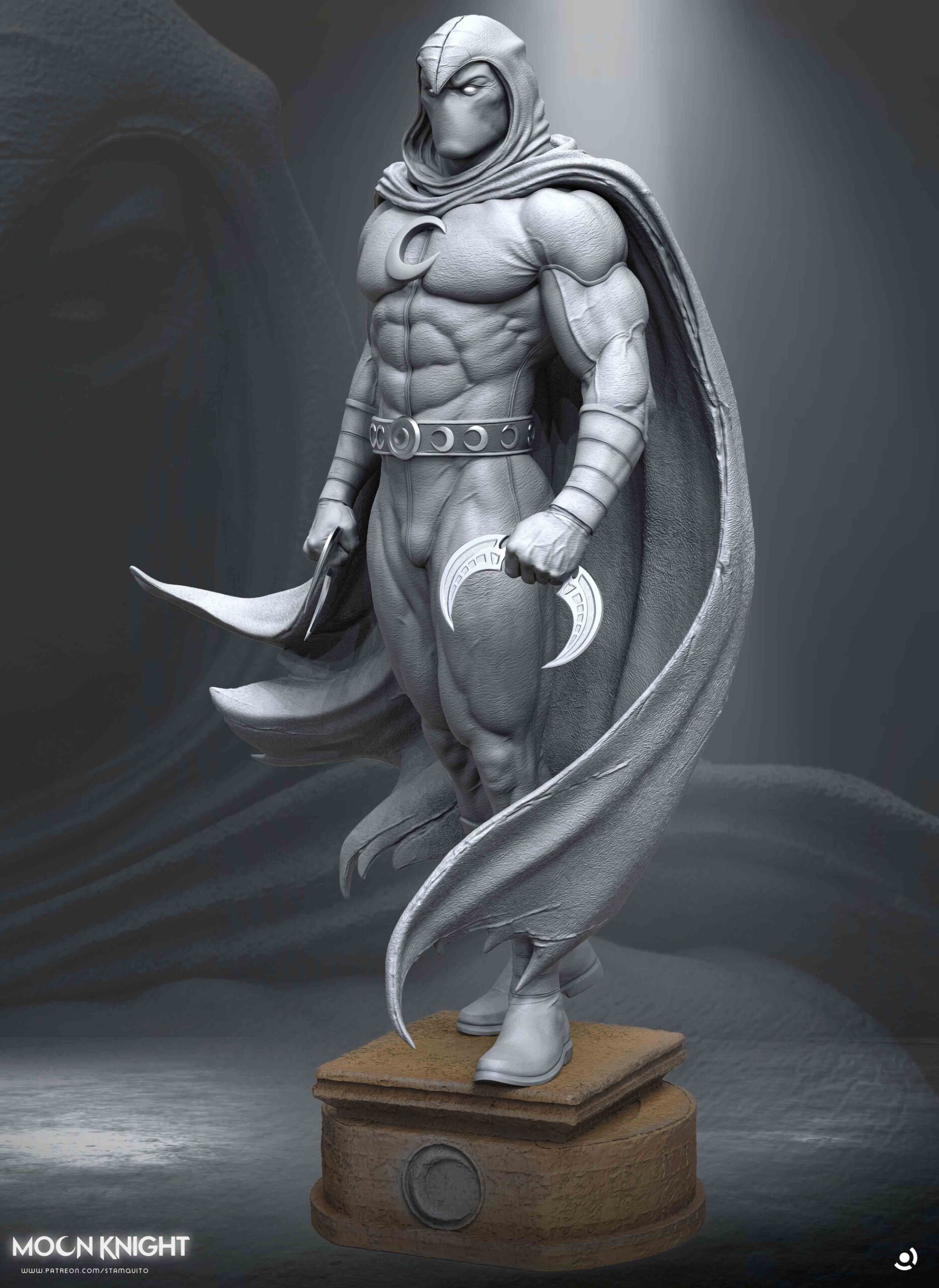 🌙⚔️ فیگور شوالیه ماه (Moon Knight) | ارتفاع...