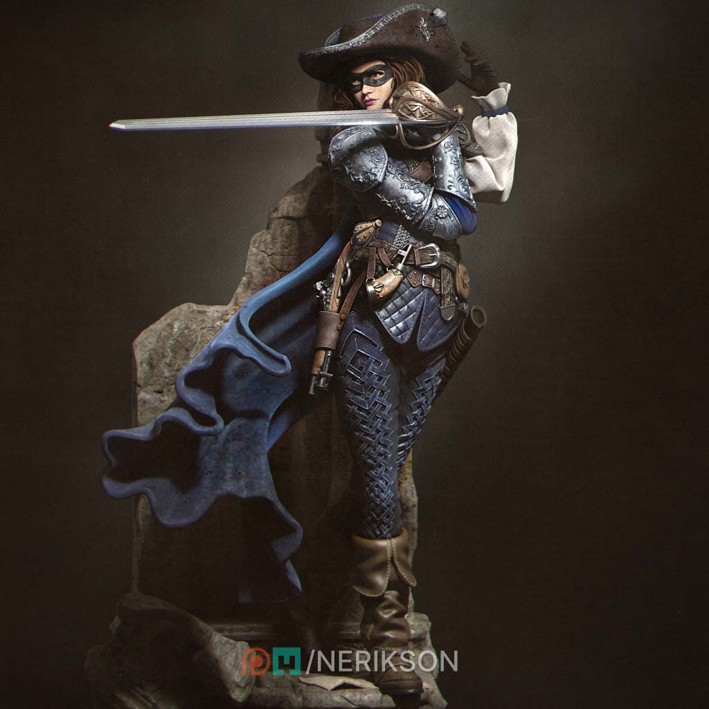 ⚔️🔥 فیگور Woman Zorro زورو زن 30 سانتی‌متر...
