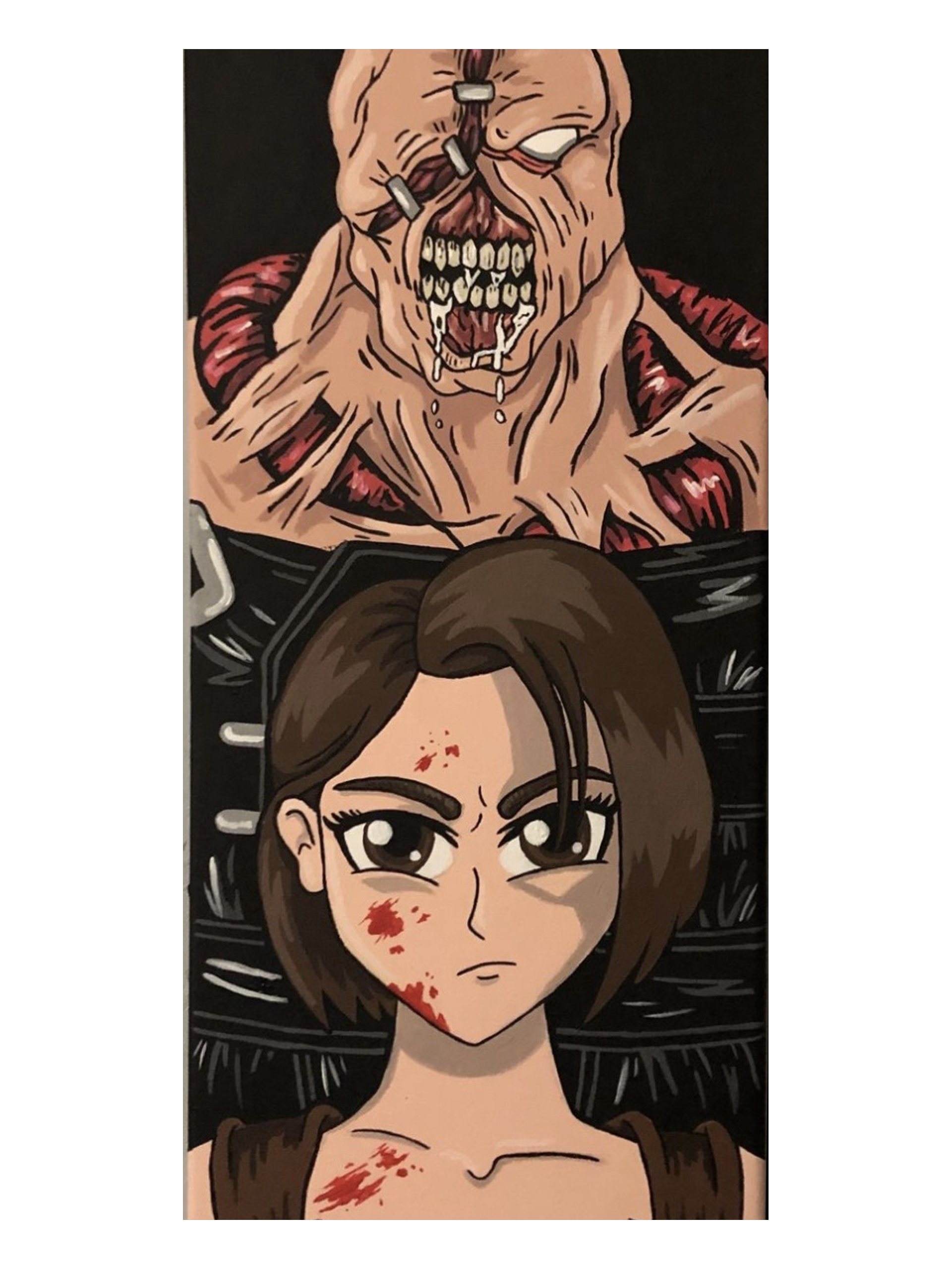 🧟‍♂️ تابلو نقاشی پاپ‌آرت جیل ولنتاین و نمسیس...