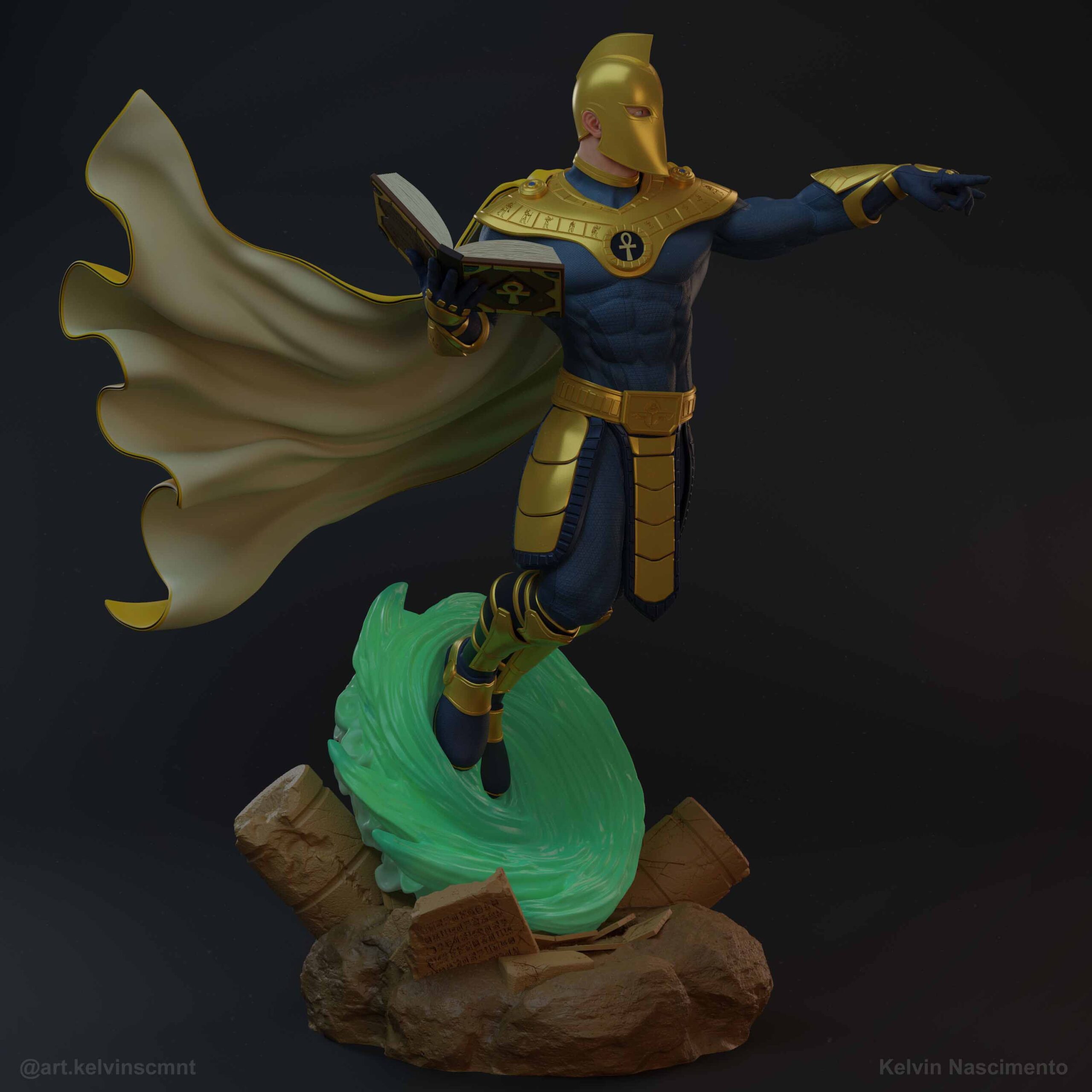 🪄🔥 فیگور Doctor Fate – دکتر فیت 30...