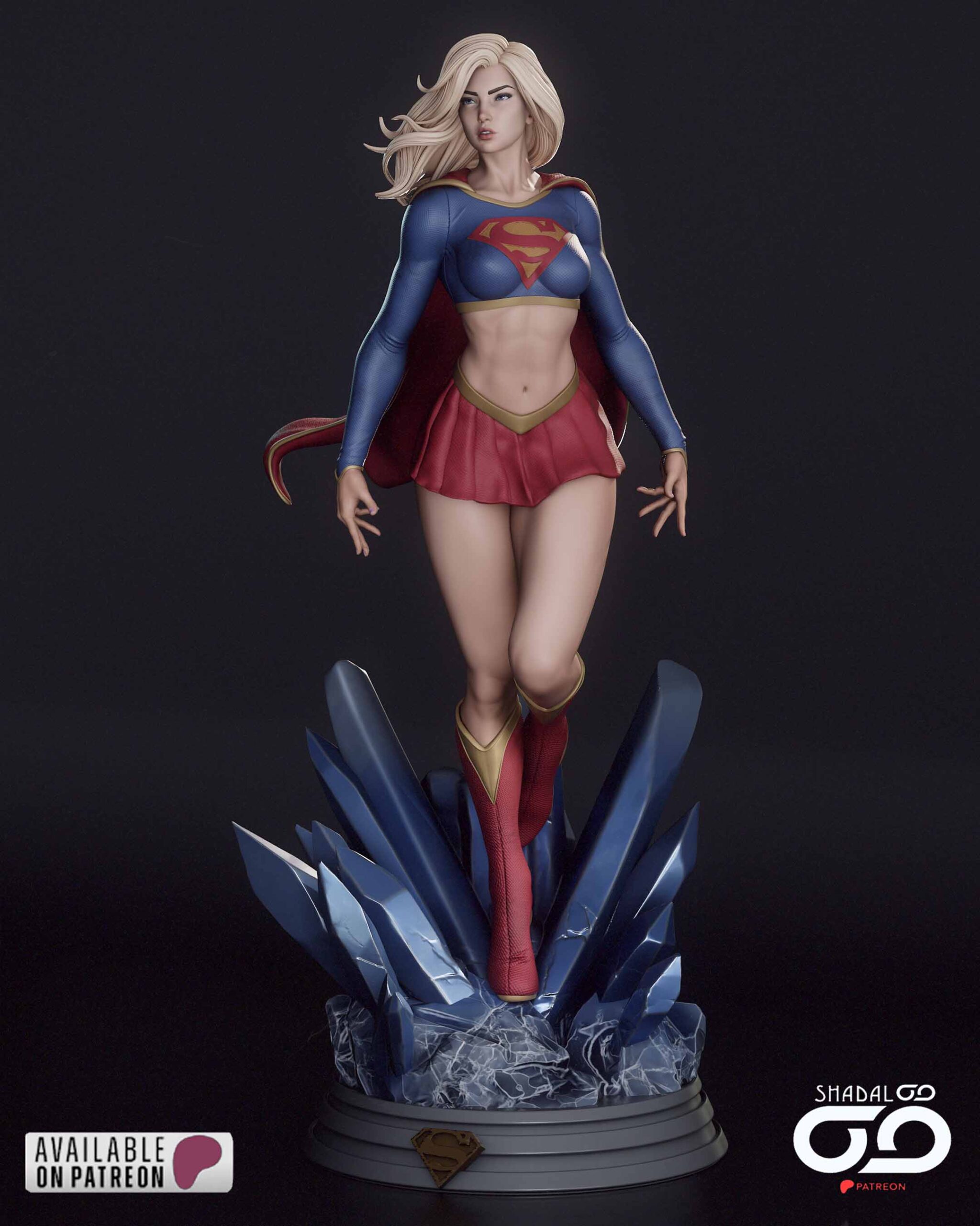 🦸‍♀️✨ فیگور Supergirl – سوپرگرل ارتفاع ۴۰ سانتی‌متر...