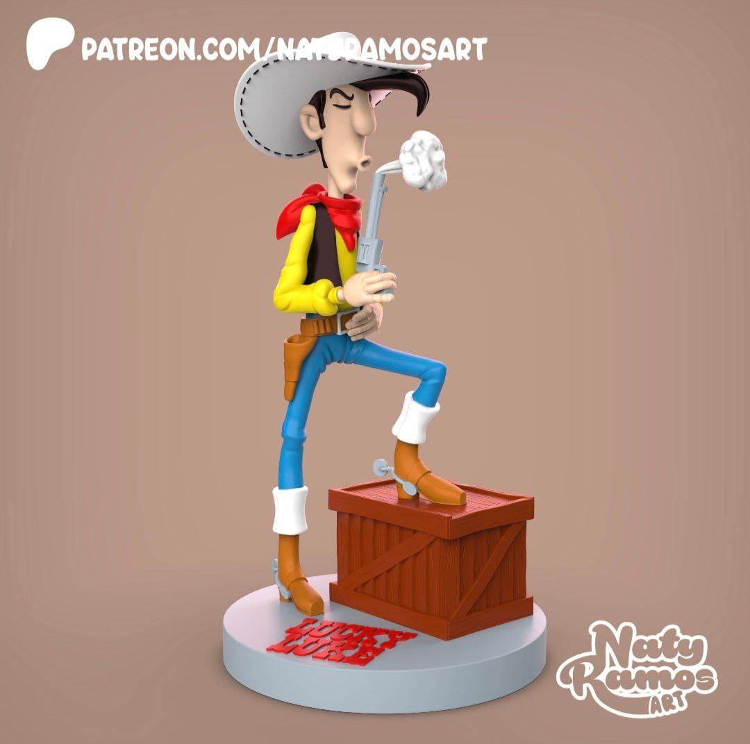 🤠💨 فیگور لوک خوش‌شانس Lucky Luke Figure |...