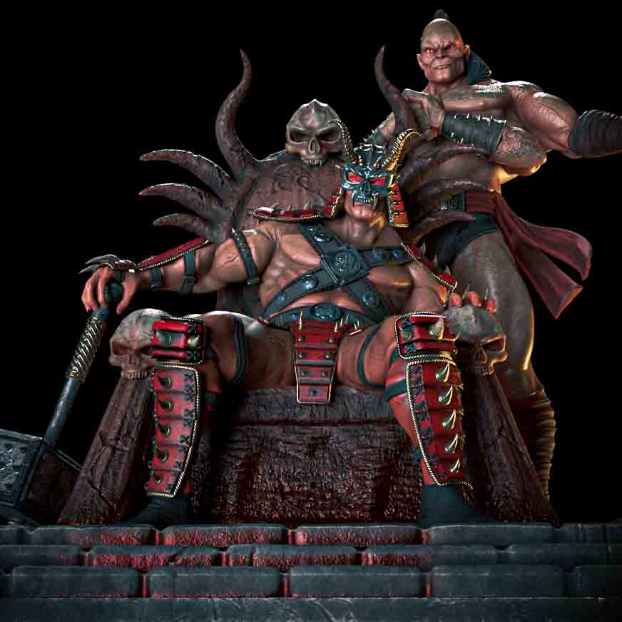 👑👹 دیوراما فیگور شائوکان و گورو (Shao Kahn...