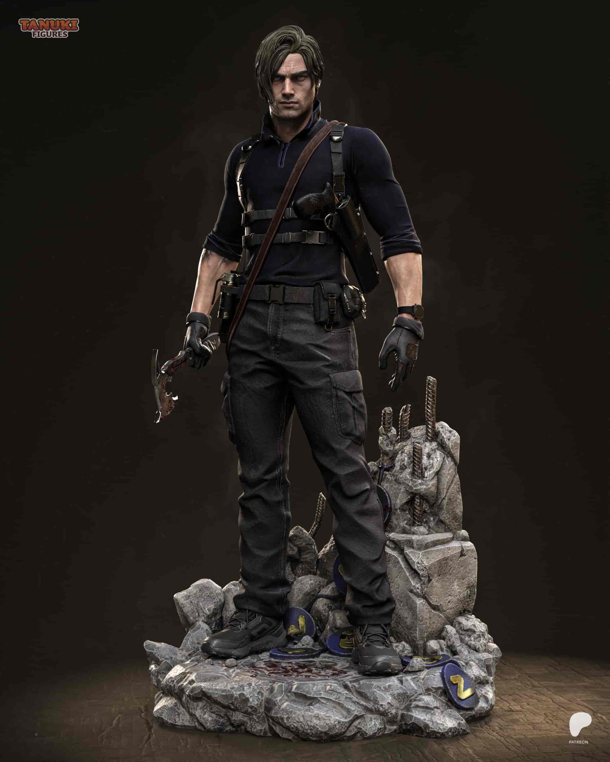 🎮 فیگور لیون اس. کندی از Resident Evil Requiem – نسخه کلکسیونی 40 سانتی‌متری | PLA+
