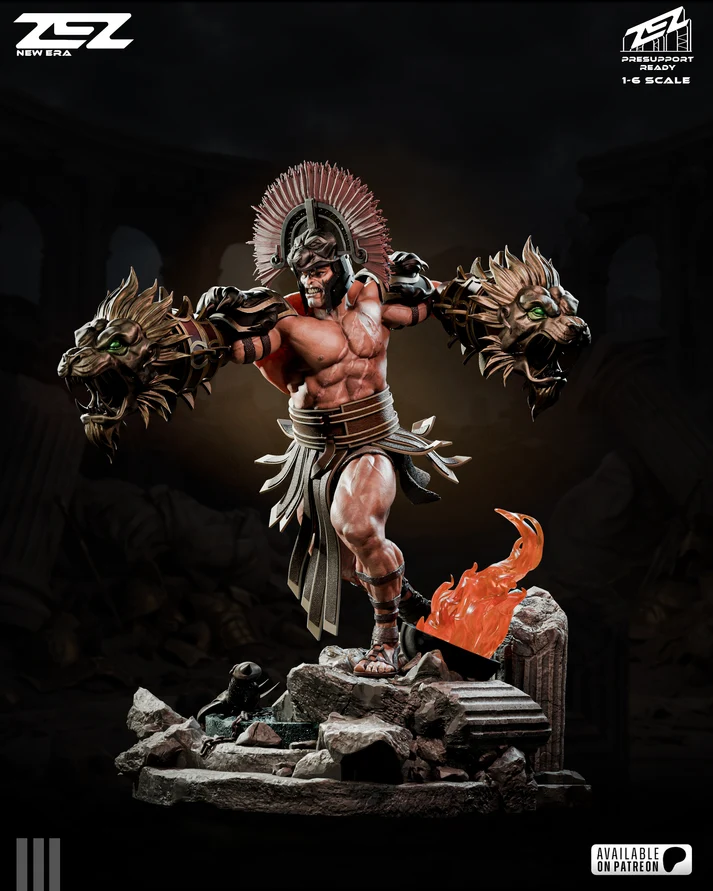 ⚔️🔥 فیگور هرکول Hercules God of War |...