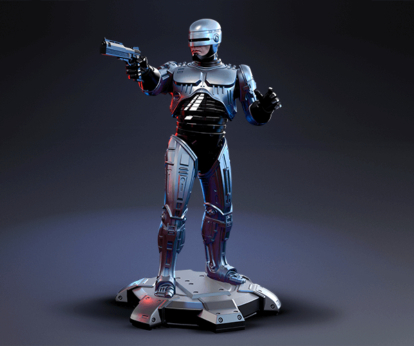 🦾🤖 فیگور پلیس آهنی (RoboCop) | ارتفاع 36 سانتی‌متر | جنس PLA+