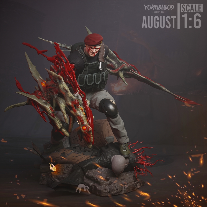 🔥⚔️ فیگور دیوراما جک کروزر (Jack Krauser) رزیدنت...