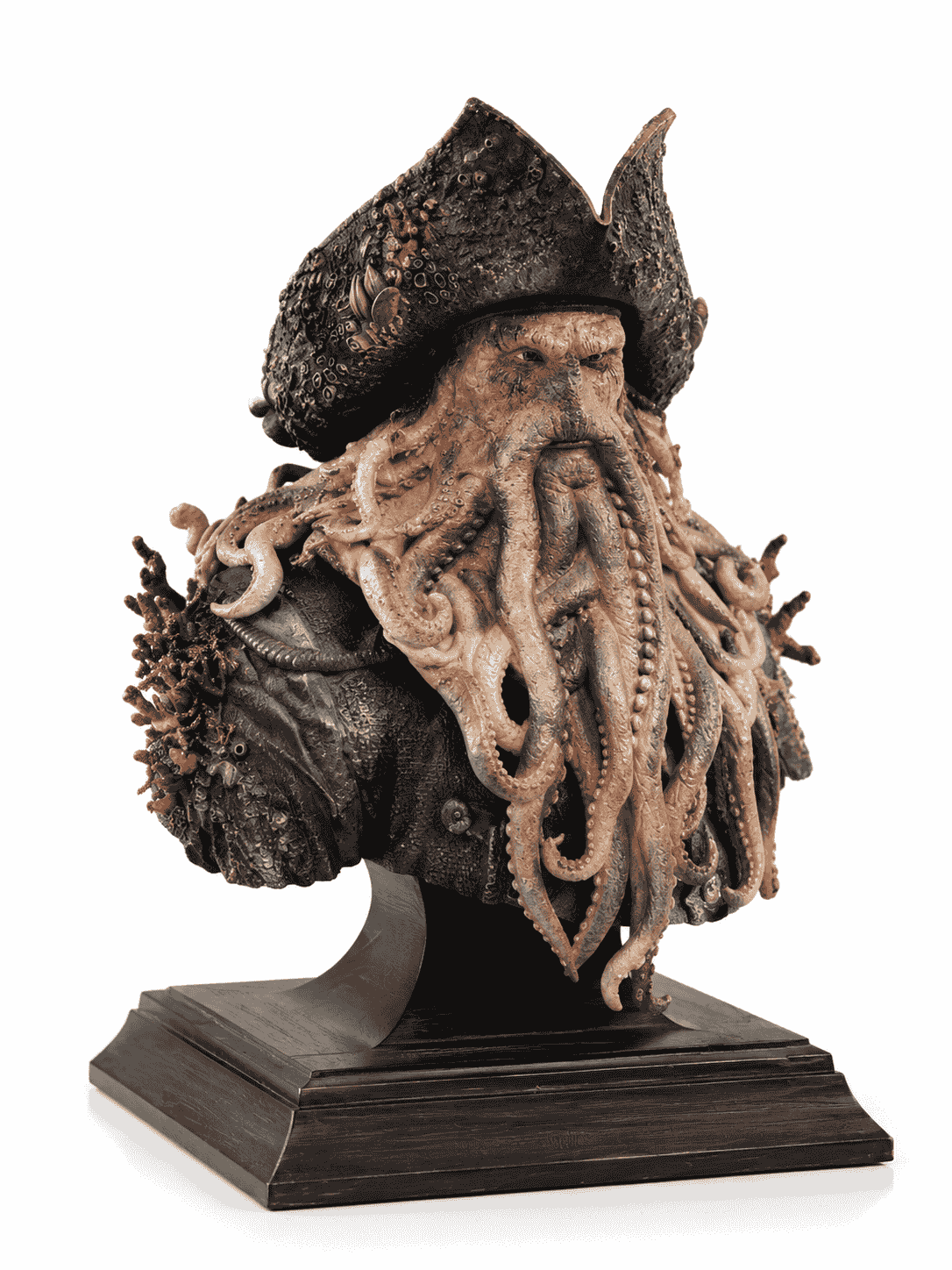 🐙 فیگور استند نیم‌تنه دیوی جونز (Davy Jones Bust) دزدان دریایی کارائیب ابعاد ۱۵×۱۱×۱۰ سانتی‌متر | جنس PLA+