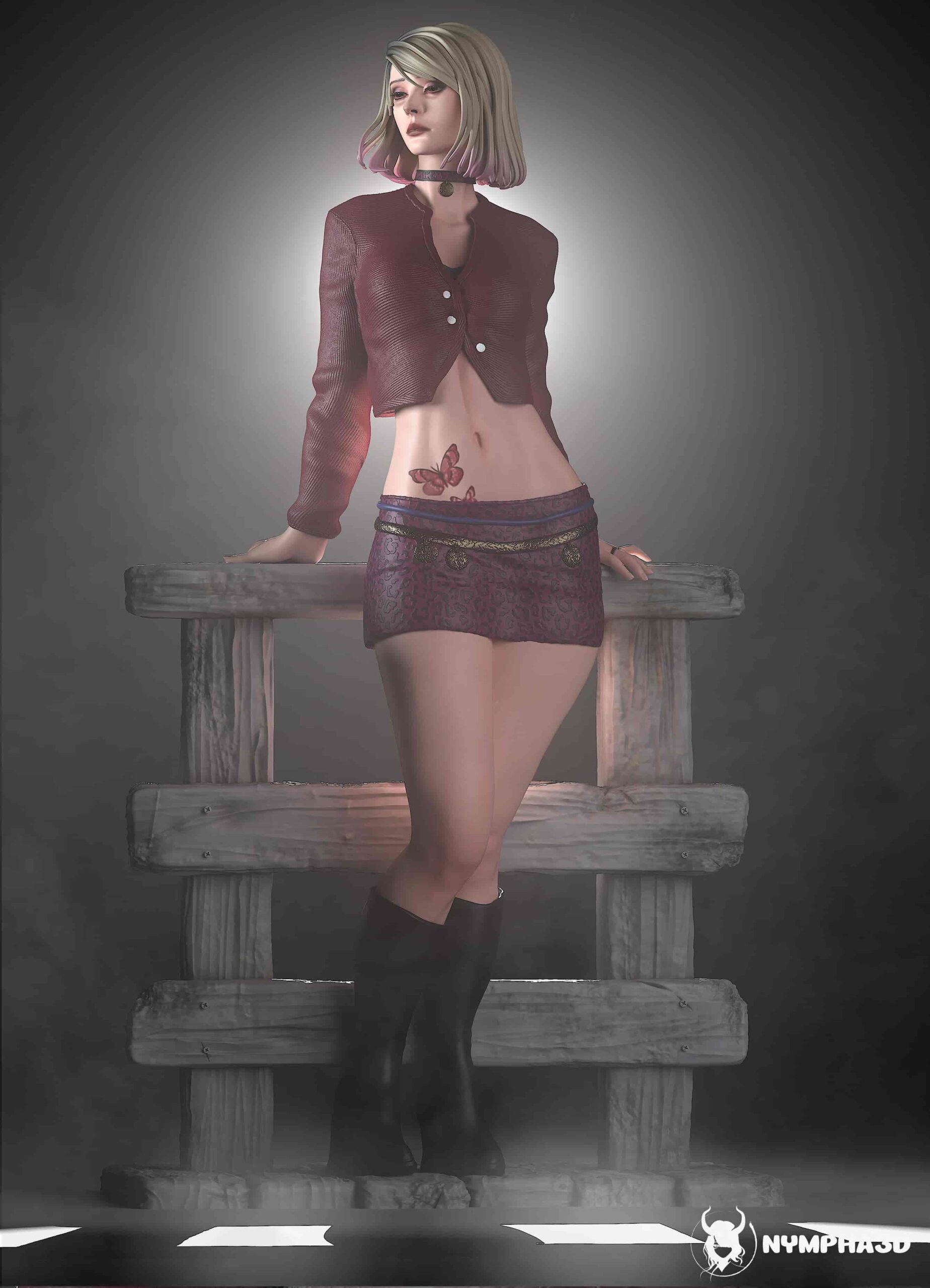 🦋 فیگور کلکسیونی ماریا سایلنت هیل (Maria – Silent Hill 2) ارتفاع ۴۰ سانتی‌متر | جنس PLA+