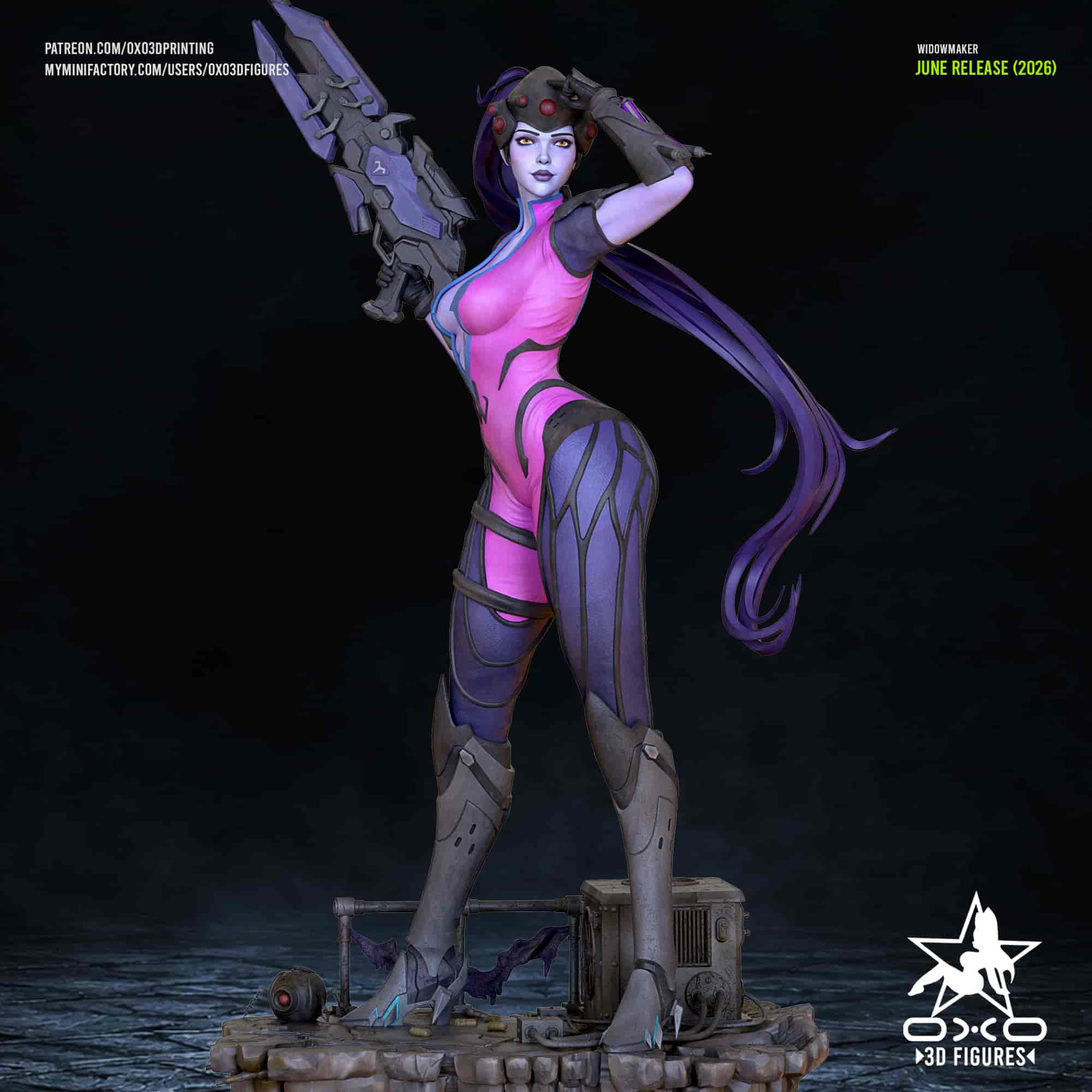 🕷️ فیگور کلکسیونی ویدومیکر Widowmaker اورواچ ارتفاع ۴۰...