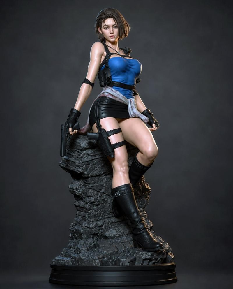 🔥 فیگور جیل ولنتاین رزیدنت اویل (Jill Valentine – Resident Evil 3) ارتفاع ۴۰ سانتی‌متر | جنس PLA+