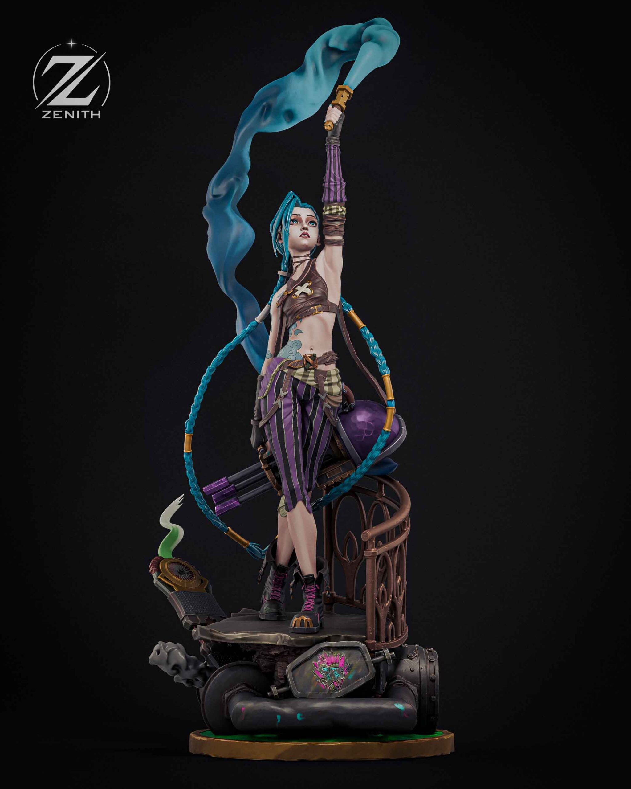 ⚡ فیگور جینکس Jinx از Arcane ۵۰ سانتی‌متر | جنس PLA+