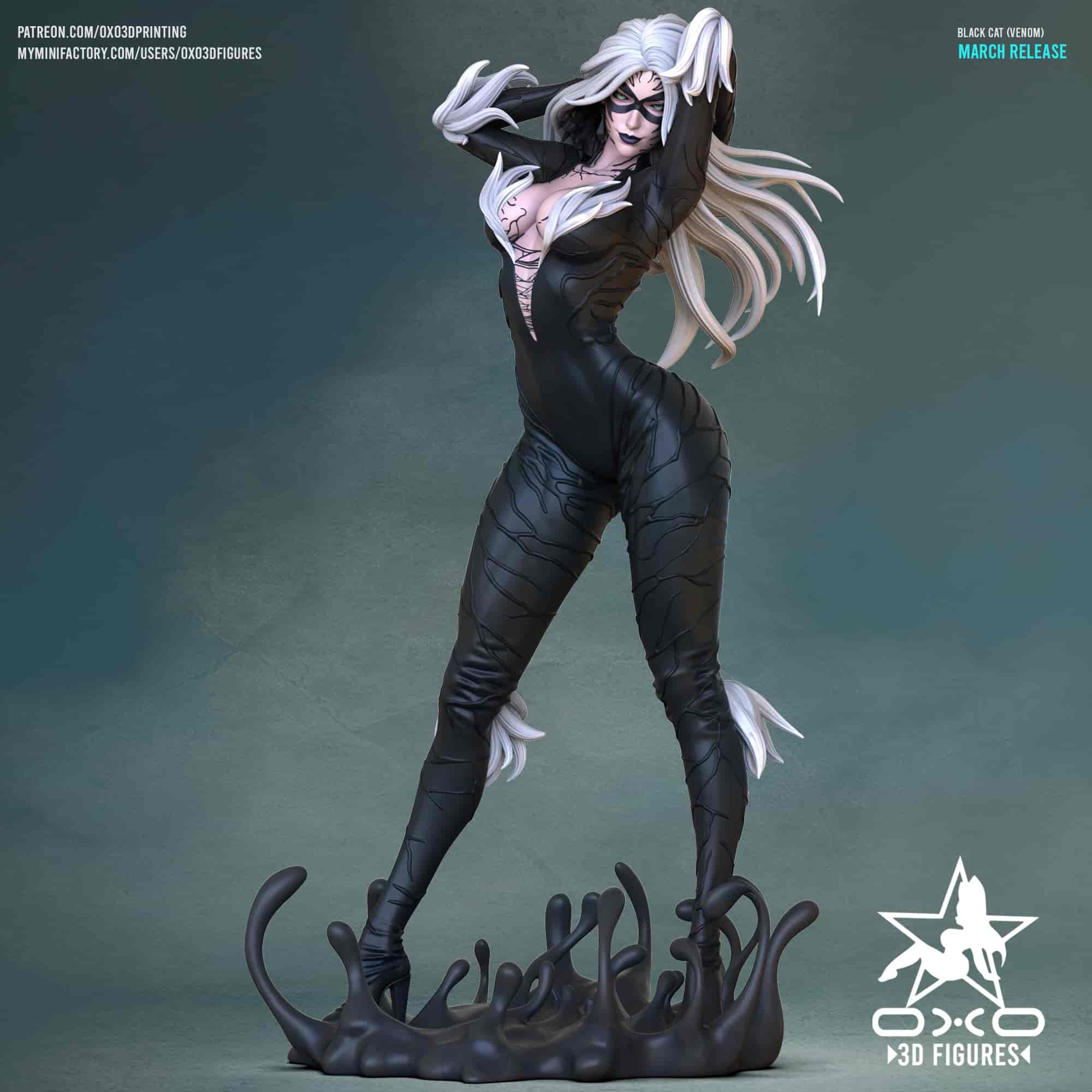 🕷️ فیگور ونوم بلک کت (Venom Black Cat)...