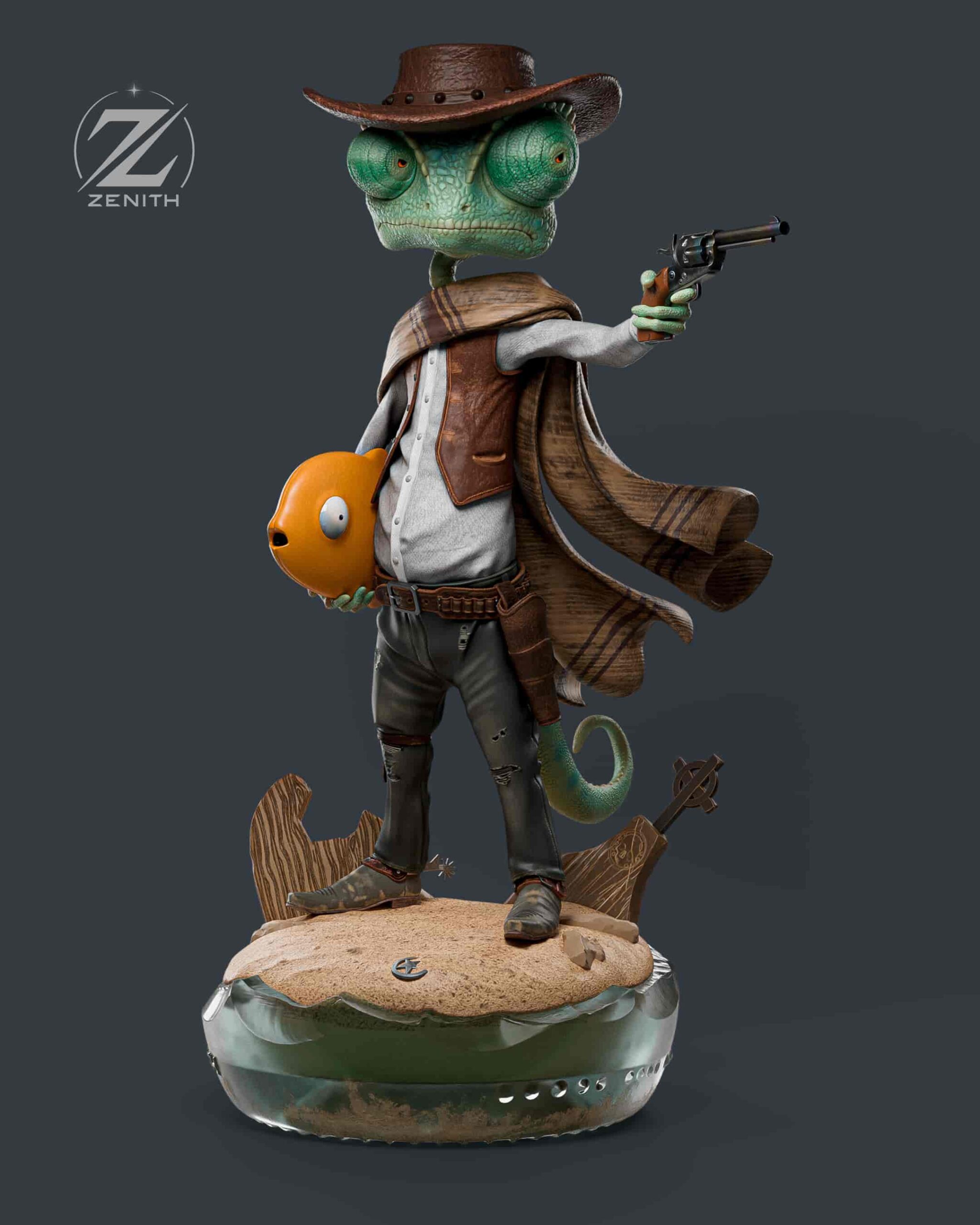 🤠🦎 فیگور رنگو Rango کلانتر شهر خاک اثر...