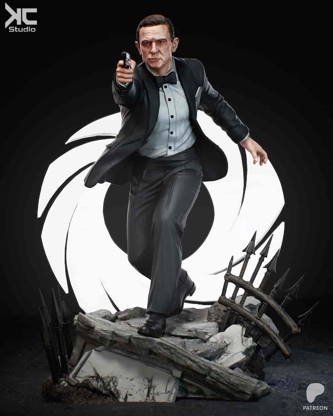 🍸🔫 فیگور جیمز باند 007 Daniel Craig جیمز...