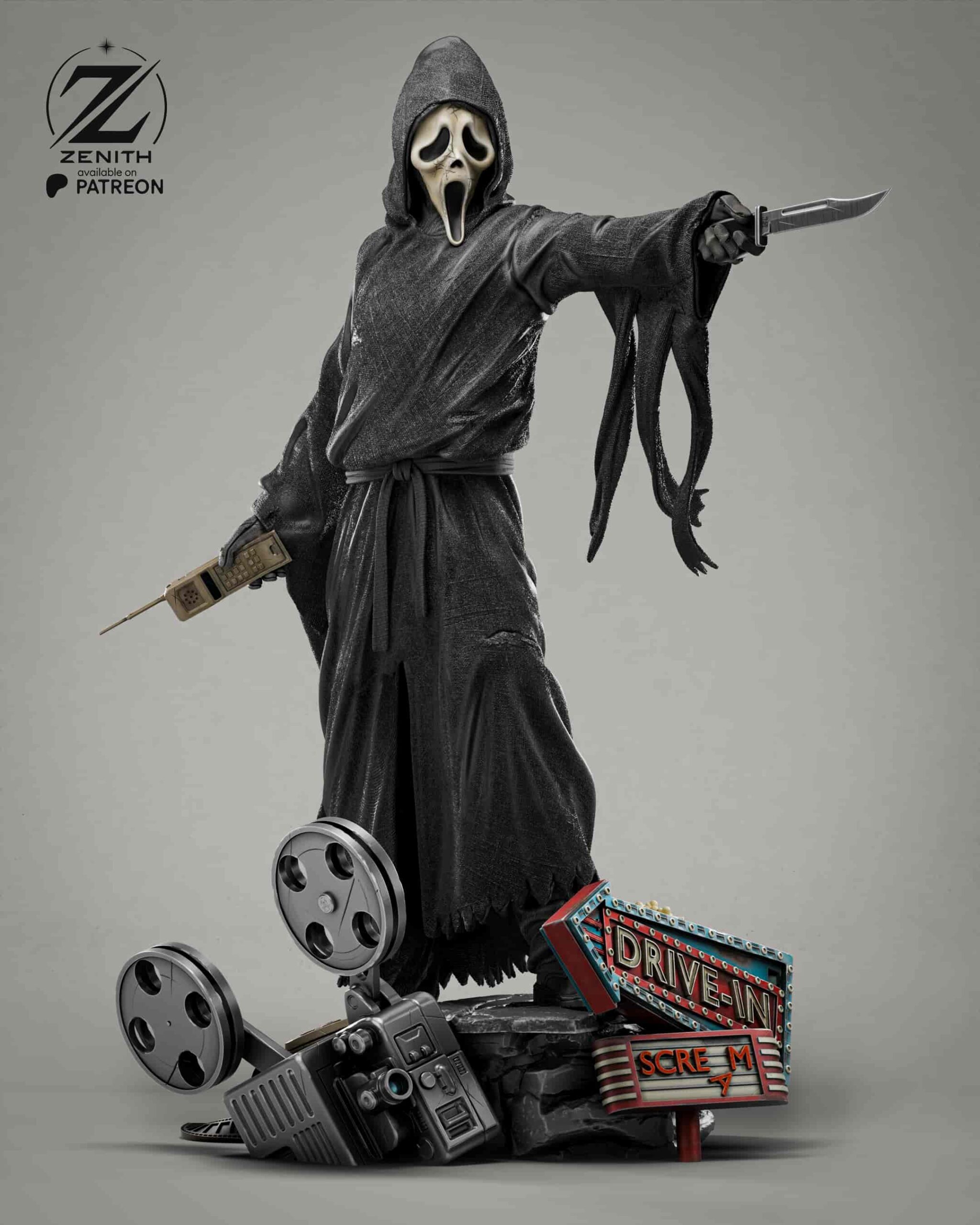 🩸🔪 فیگور گوست فیس Ghostface فیلم جیغ Scream...