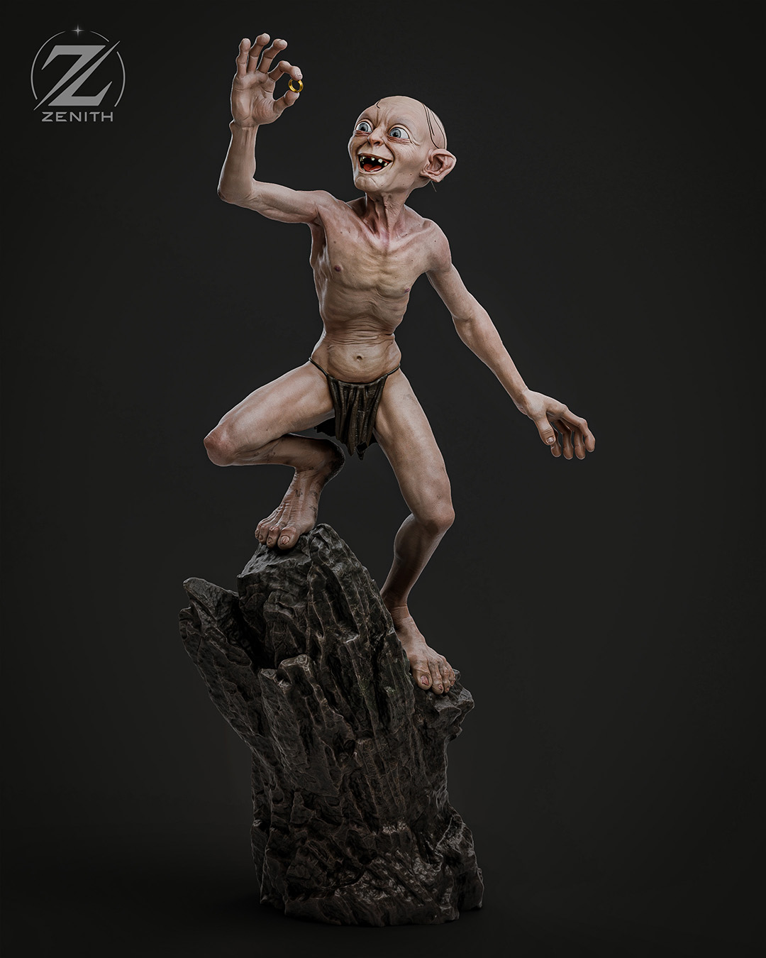 💍🐟 فیگور گالوم Gollum اسمیگل ارباب حلقه‌ها The...