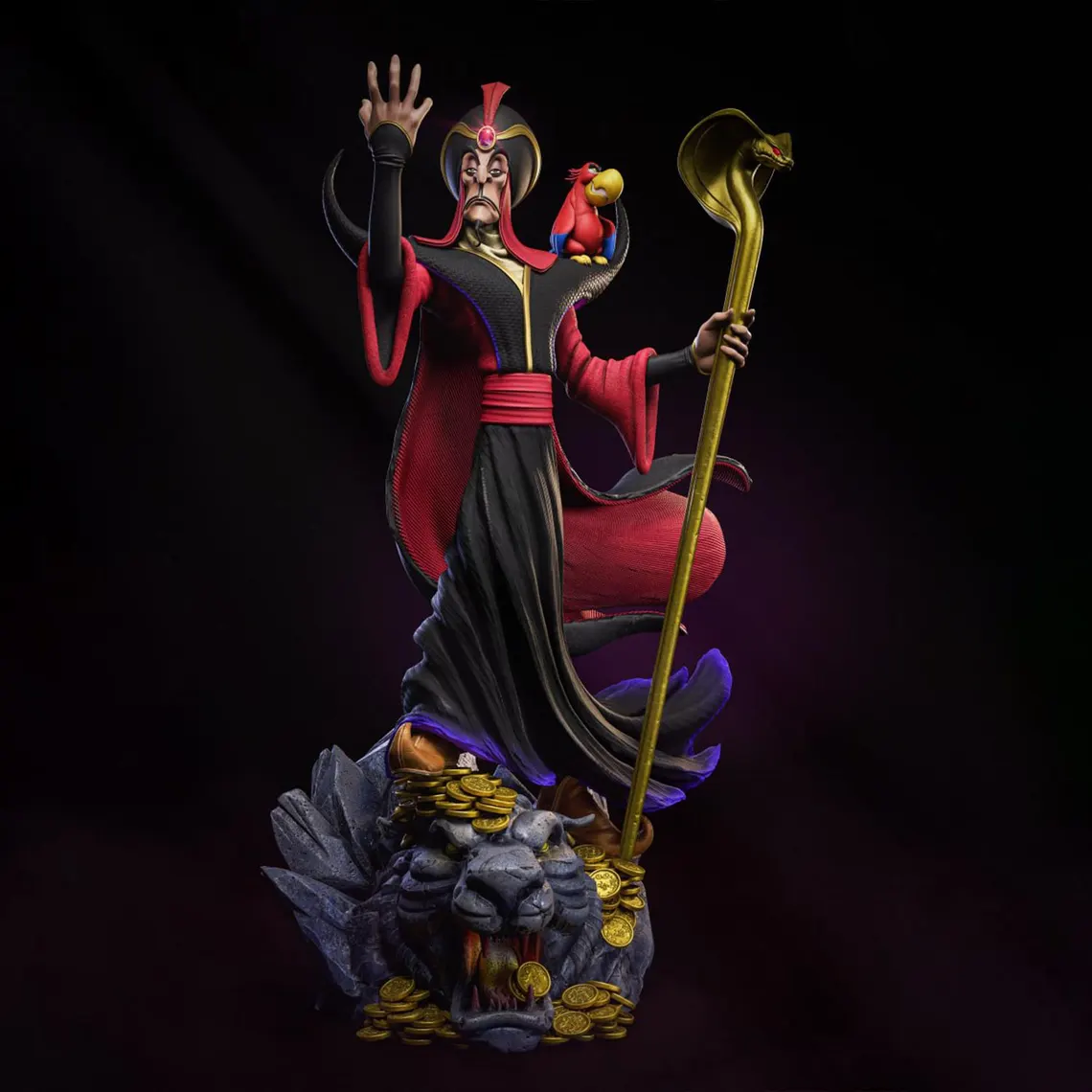 🐍👑 فیگور دیورامای جعفر علاءالدین Jafar دیزنی ارتفاع...