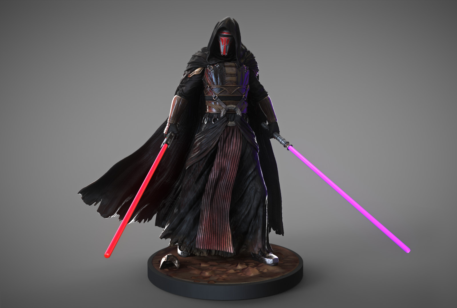 ⚔️🌌 فیگور دارث ریون (Darth Revan) جنگ ستارگان | ارتفاع 30 سانتی‌متر | جنس PLA+