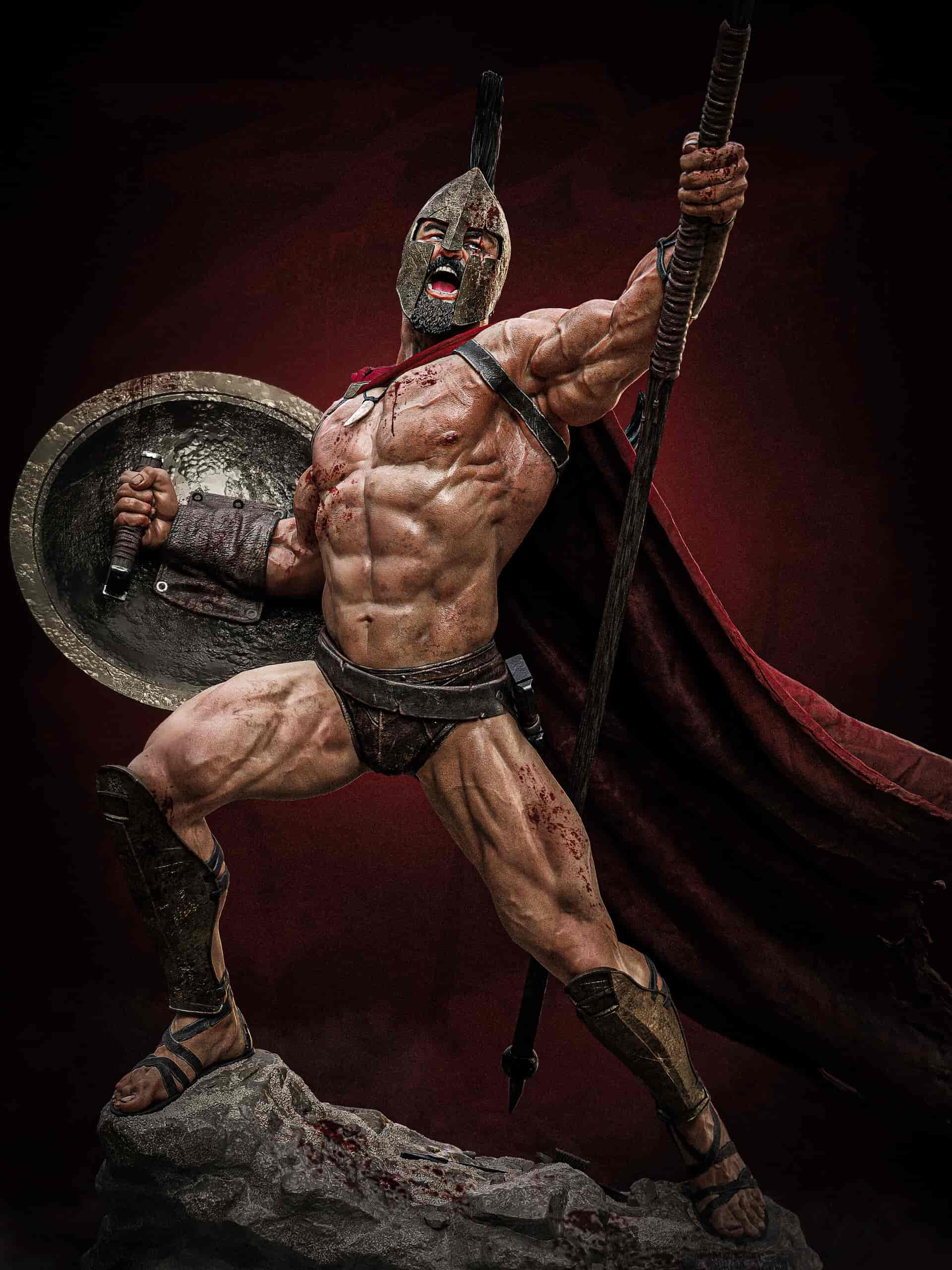 🛡️⚔️ فیگور لئونیداس پادشاه اسپارت King Leonidas فیلم...