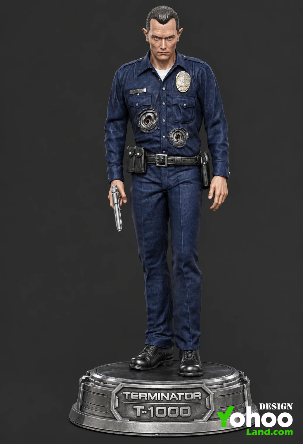 🤖🚔 فیگور ترمیناتور T-1000 پلیس آهنین Terminator 2 ارتفاع 40 سانتی‌متر | جنس PLA+